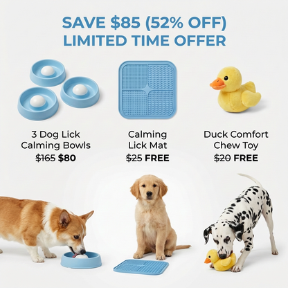 Dog Lick Calming Bowl